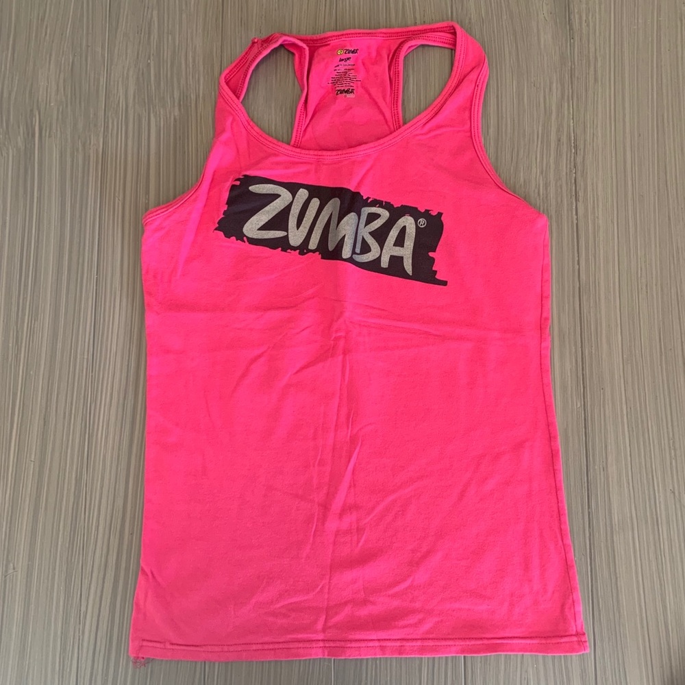 Zumba Instructor Racerback Tank Top Pink